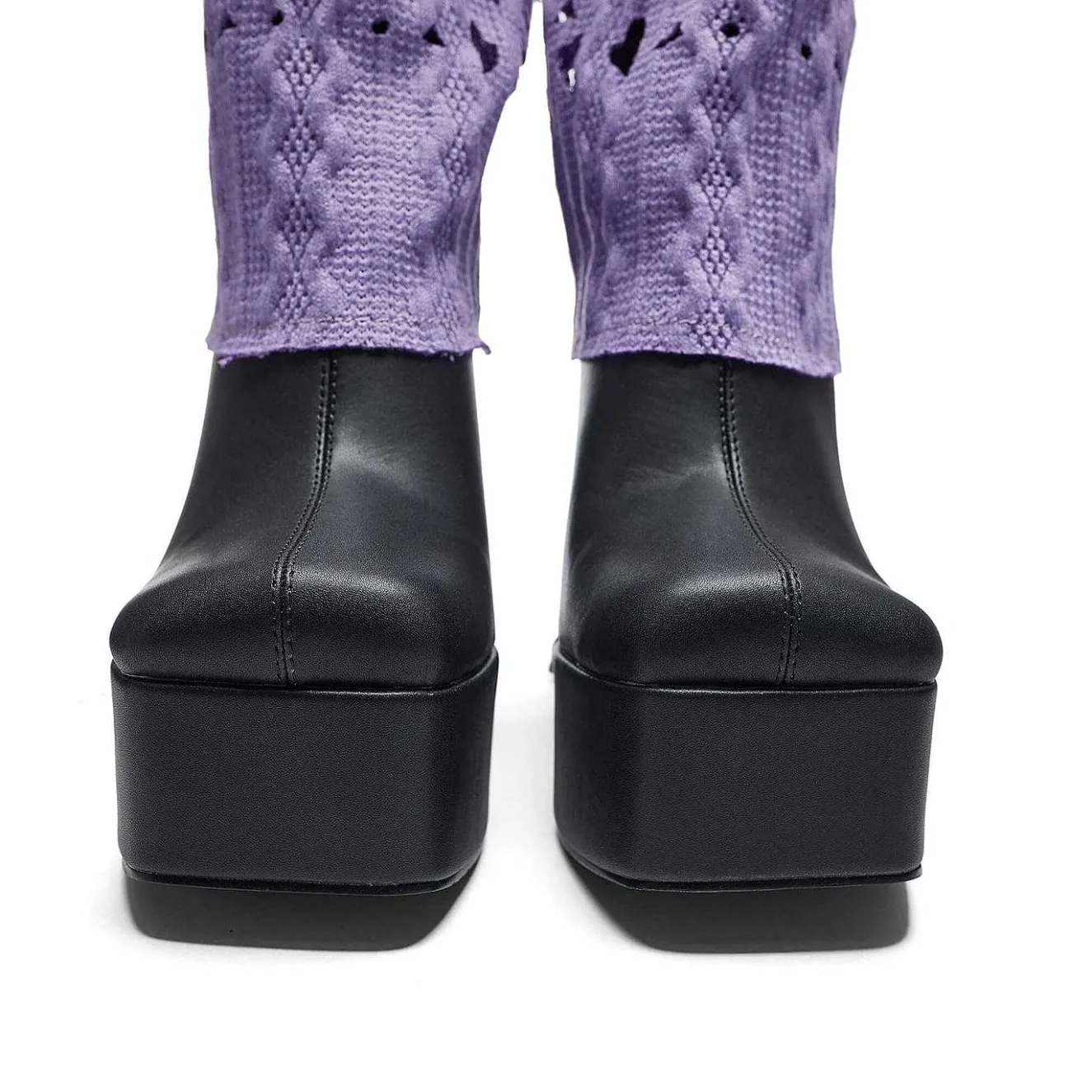 Jam Monster Heeled Long Boots - Purple<KOI footwear New