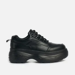 Jennie Striker Black Chunky Bubble Trainers<KOI footwear Online
