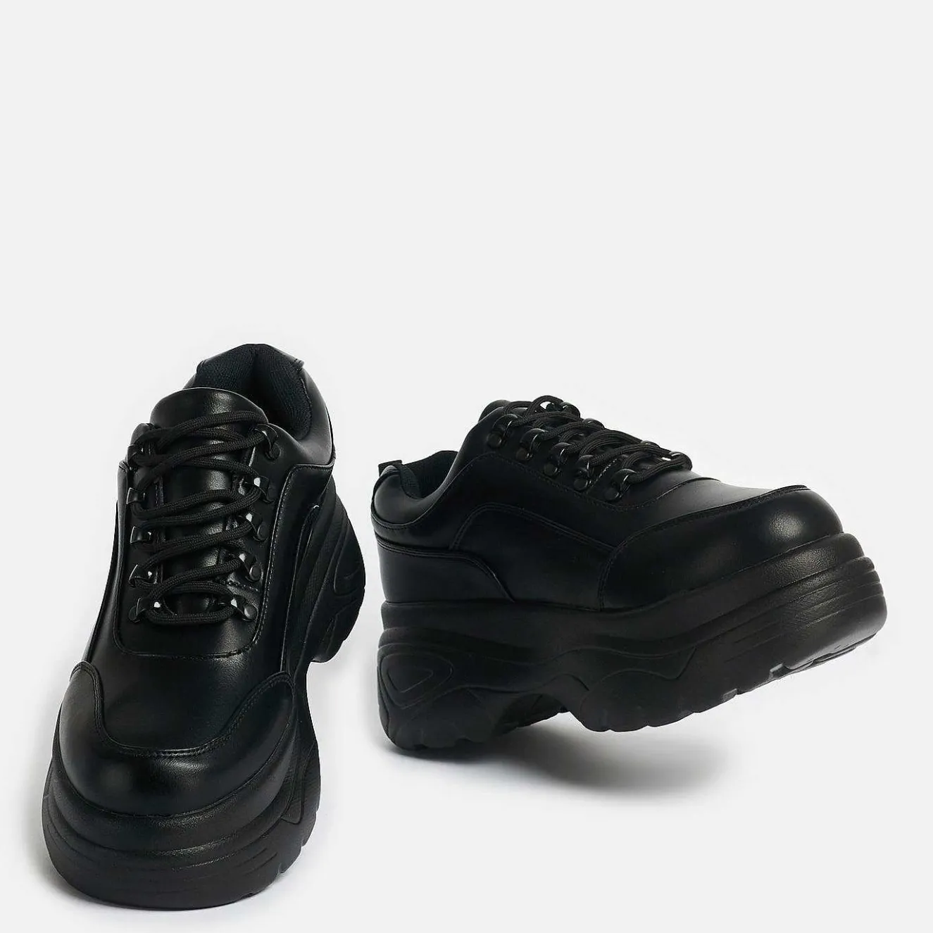 Jennie Striker Black Chunky Bubble Trainers<KOI footwear Online