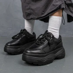 Jennie Striker Black Chunky Bubble Trainers<KOI footwear Online