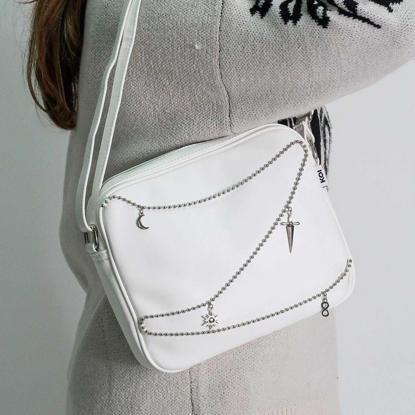 Jinx Mystic Charm White Shoulder Bag<KOI footwear Sale