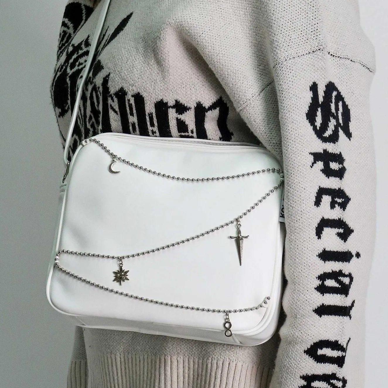 Jinx Mystic Charm White Shoulder Bag<KOI footwear Sale