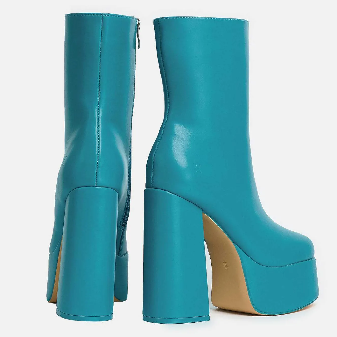 Lexus Steel Blue Platform Heeled Boots<KOI footwear New