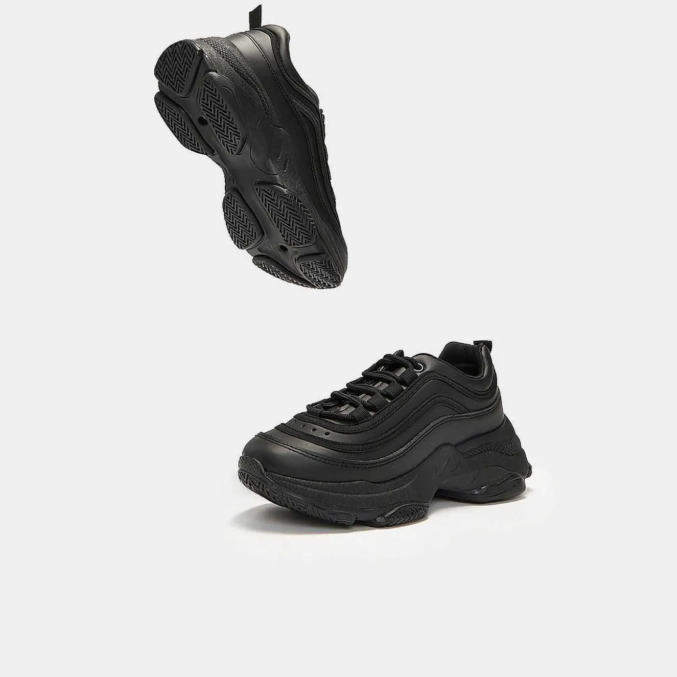 Lizzies V2 Black Extra Chunky Trainers<KOI footwear