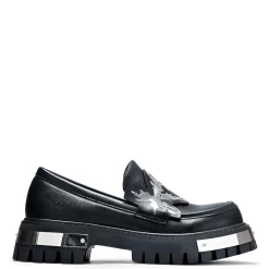My Men'S Metal Loafers - Black |<KOI footwear Online