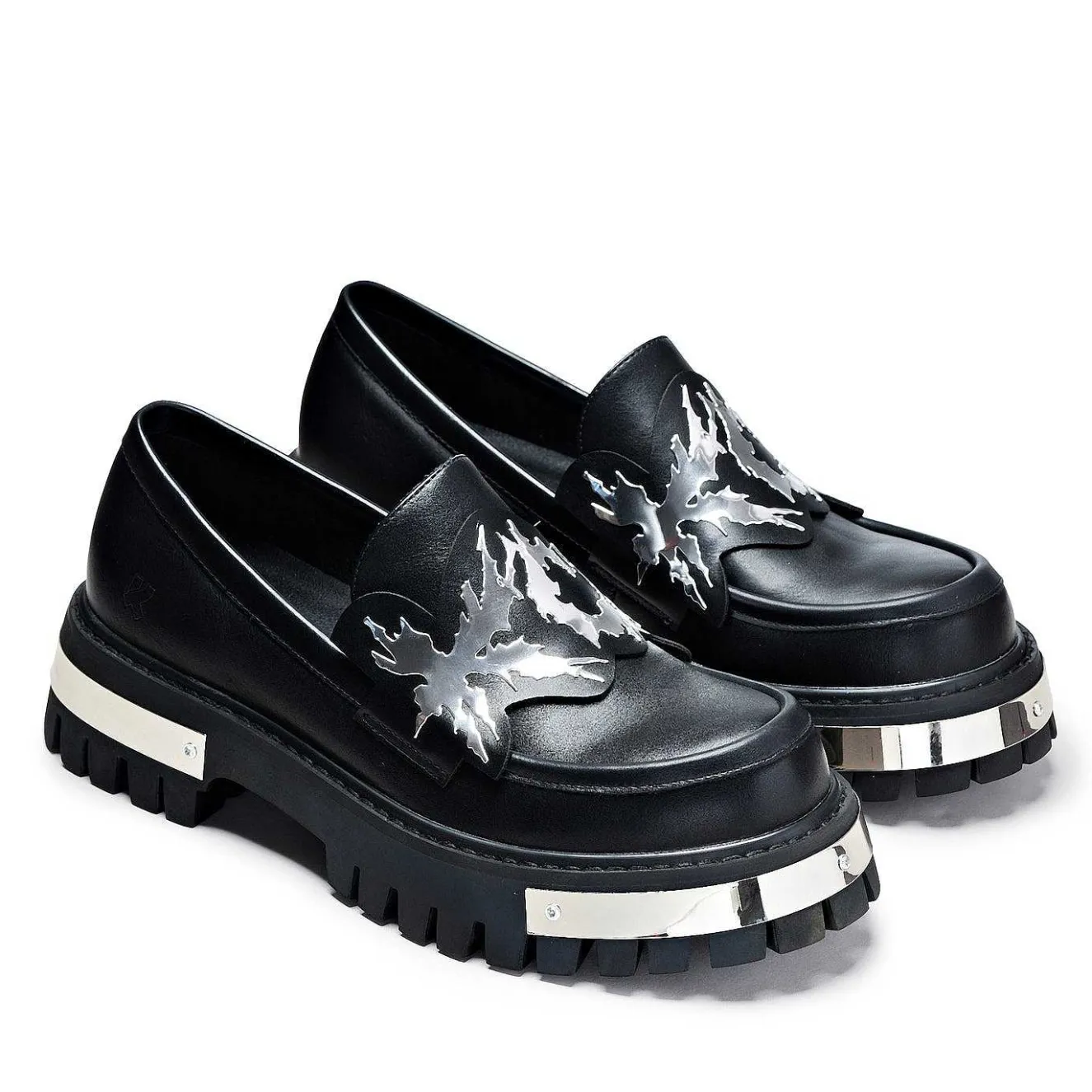 My Men'S Metal Loafers - Black |<KOI footwear Online