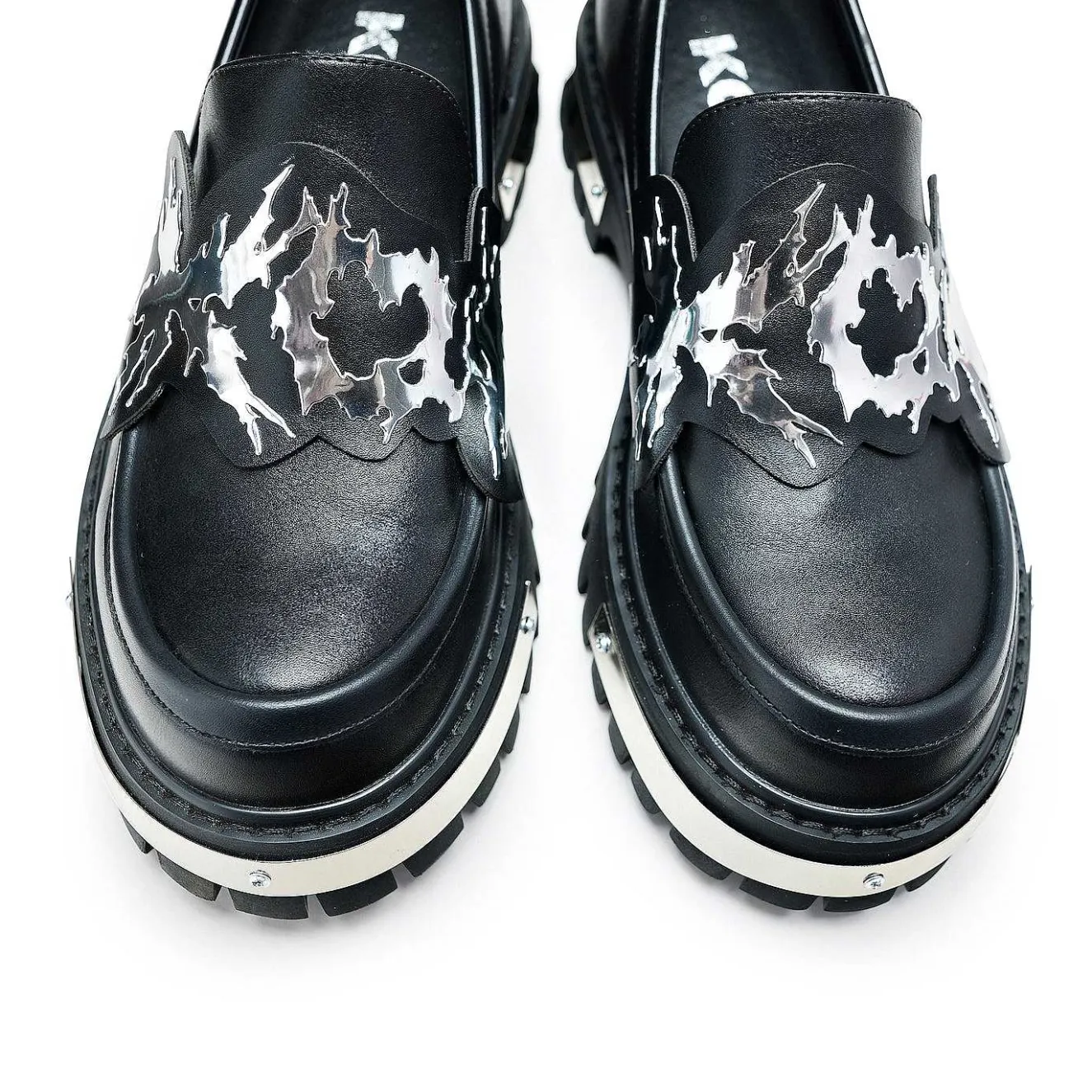 My Men'S Metal Loafers - Black |<KOI footwear Online