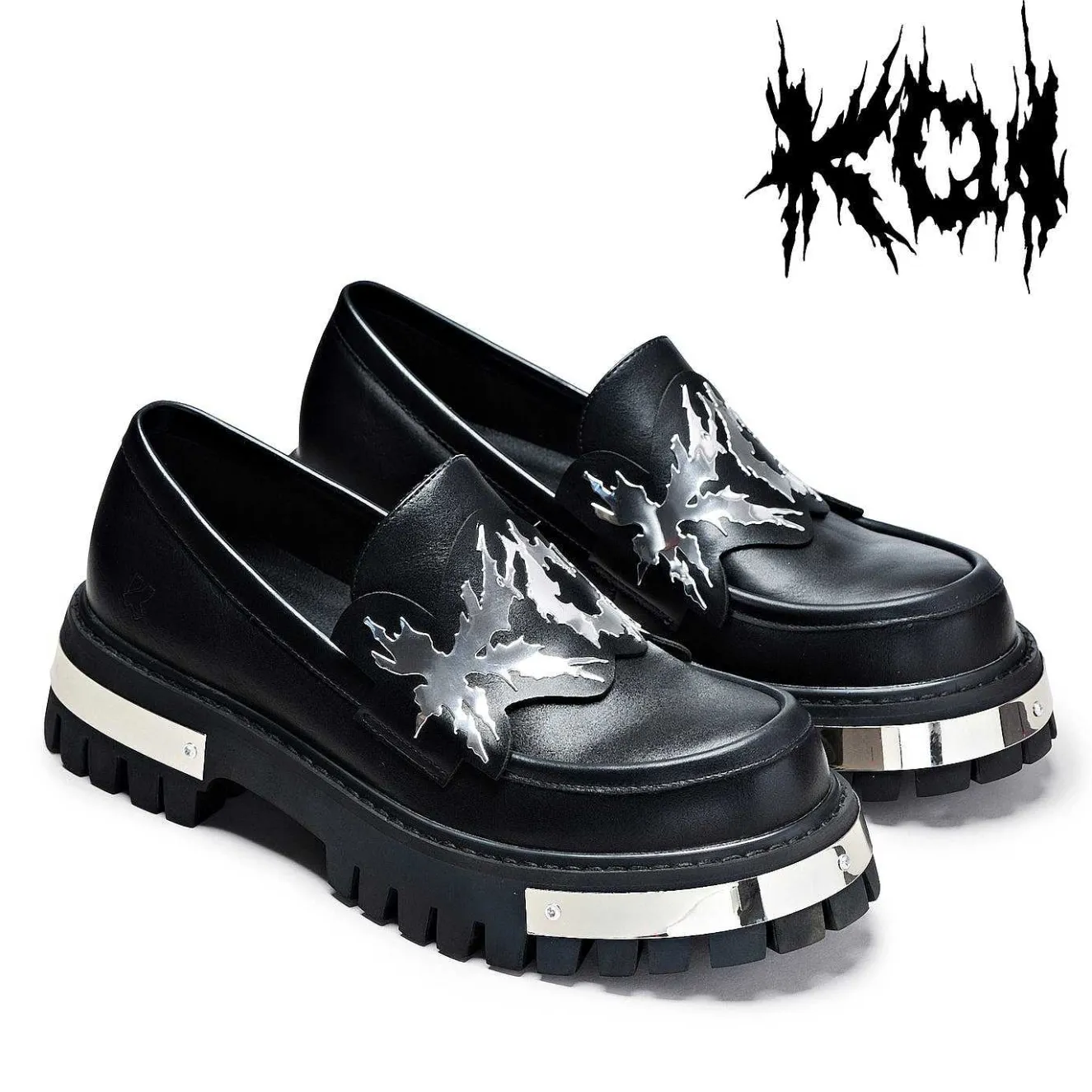 My Men'S Metal Loafers - Black |<KOI footwear Online