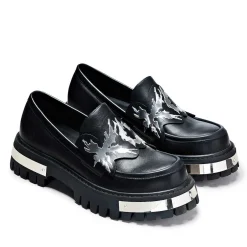 My Men'S Metal Loafers - Black |<KOI footwear Discount