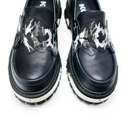 My Men'S Metal Loafers - Black |<KOI footwear Discount