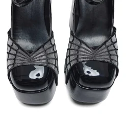 Octavia Web Platform Heels - Black<KOI footwear Hot