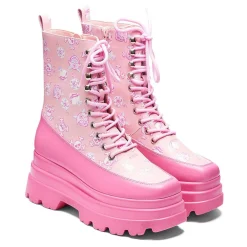 Pink Magic Yami Printed Trident Boots<KOI footwear Online
