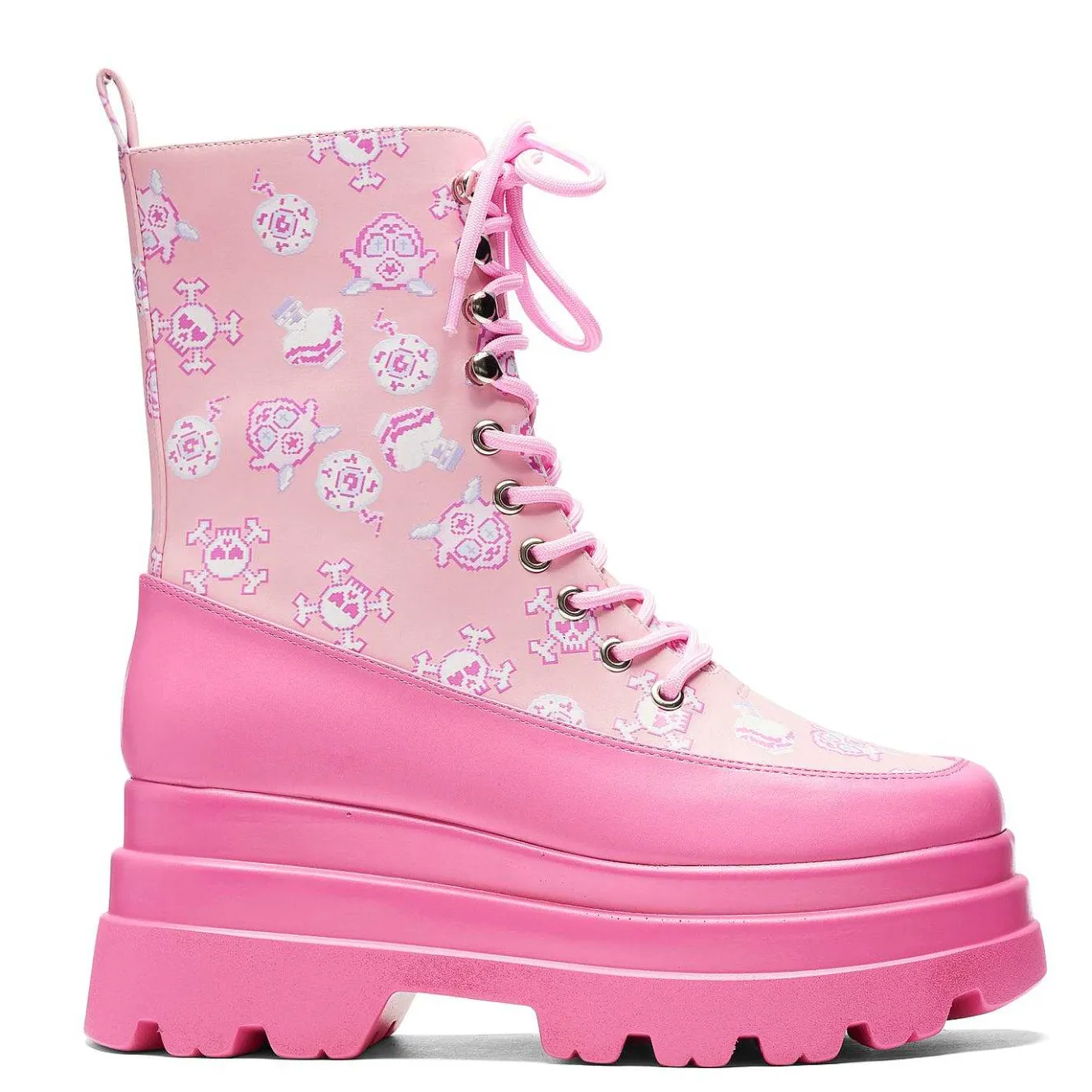 Pink Magic Yami Printed Trident Boots<KOI footwear Sale