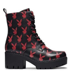 Playboy Reprise Red Switch Boots | Playboy X Koi Collection<KOI footwear New