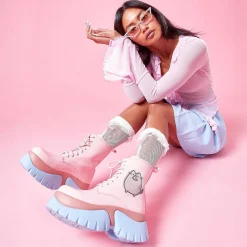 Pusheen Doughnuts Pastel Patent Boots<KOI footwear New