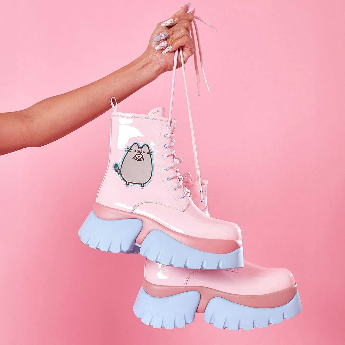 Pusheen Doughnuts Pastel Patent Boots<KOI footwear Sale