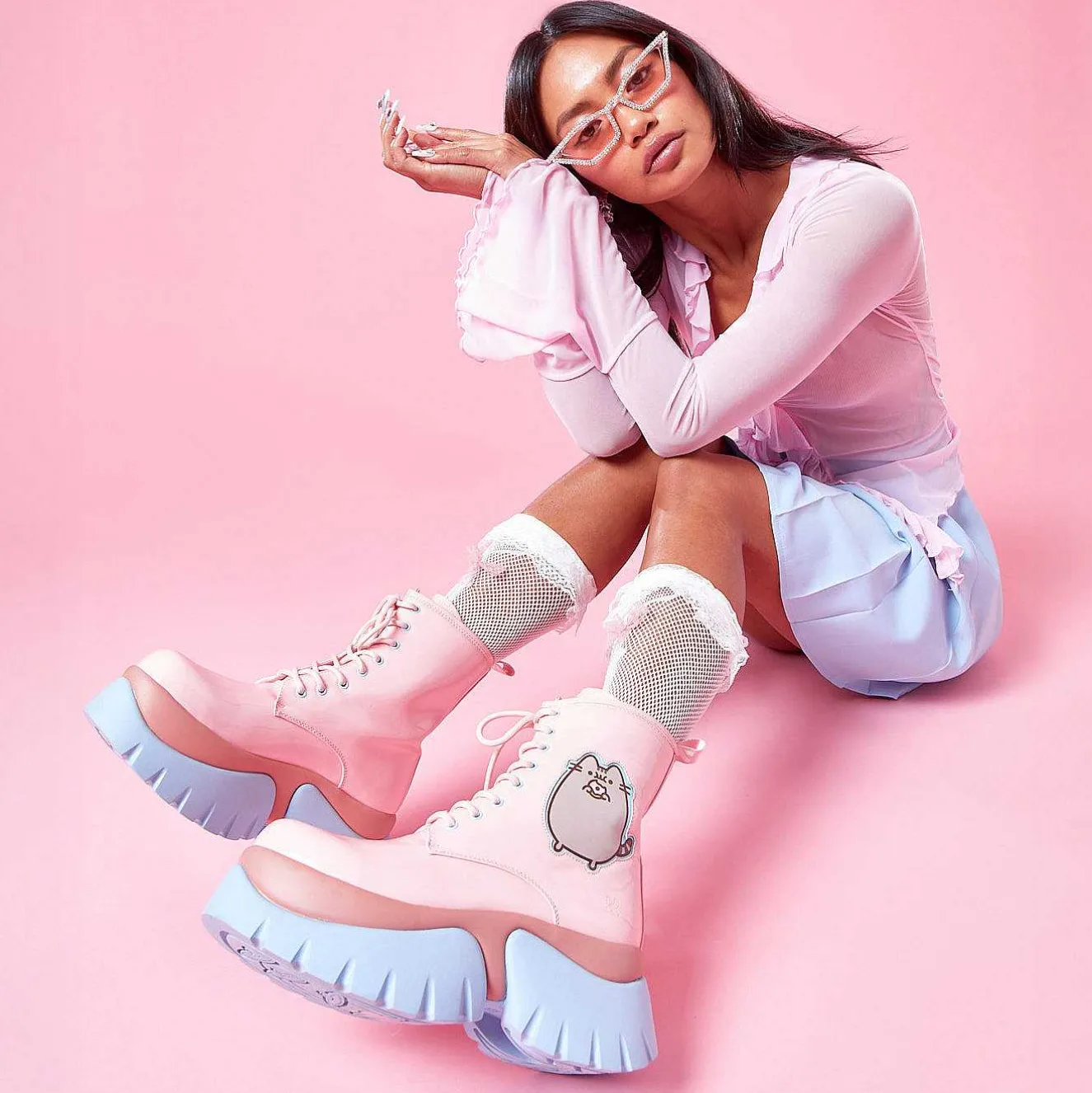 Pusheen Doughnuts Pastel Patent Boots<KOI footwear Sale