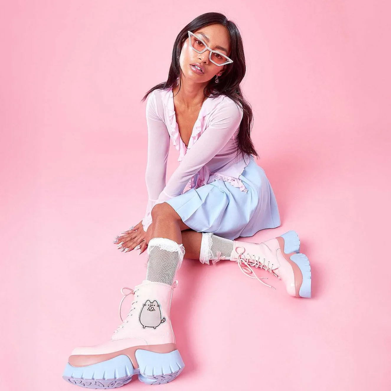 Pusheen Doughnuts Pastel Patent Boots<KOI footwear Sale
