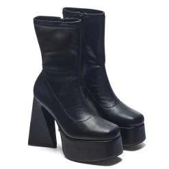Rakot Heeled Black Ankle Boots<KOI footwear Best