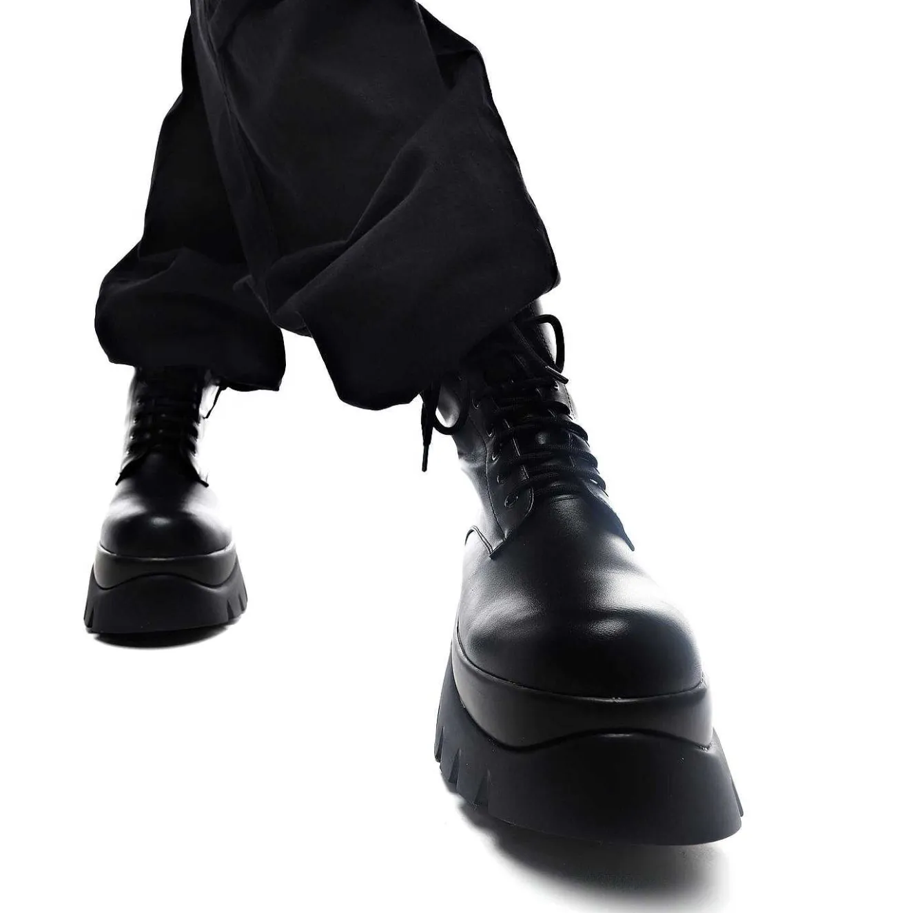 Rancor Vilun Black Lace Up Boots<KOI footwear Online