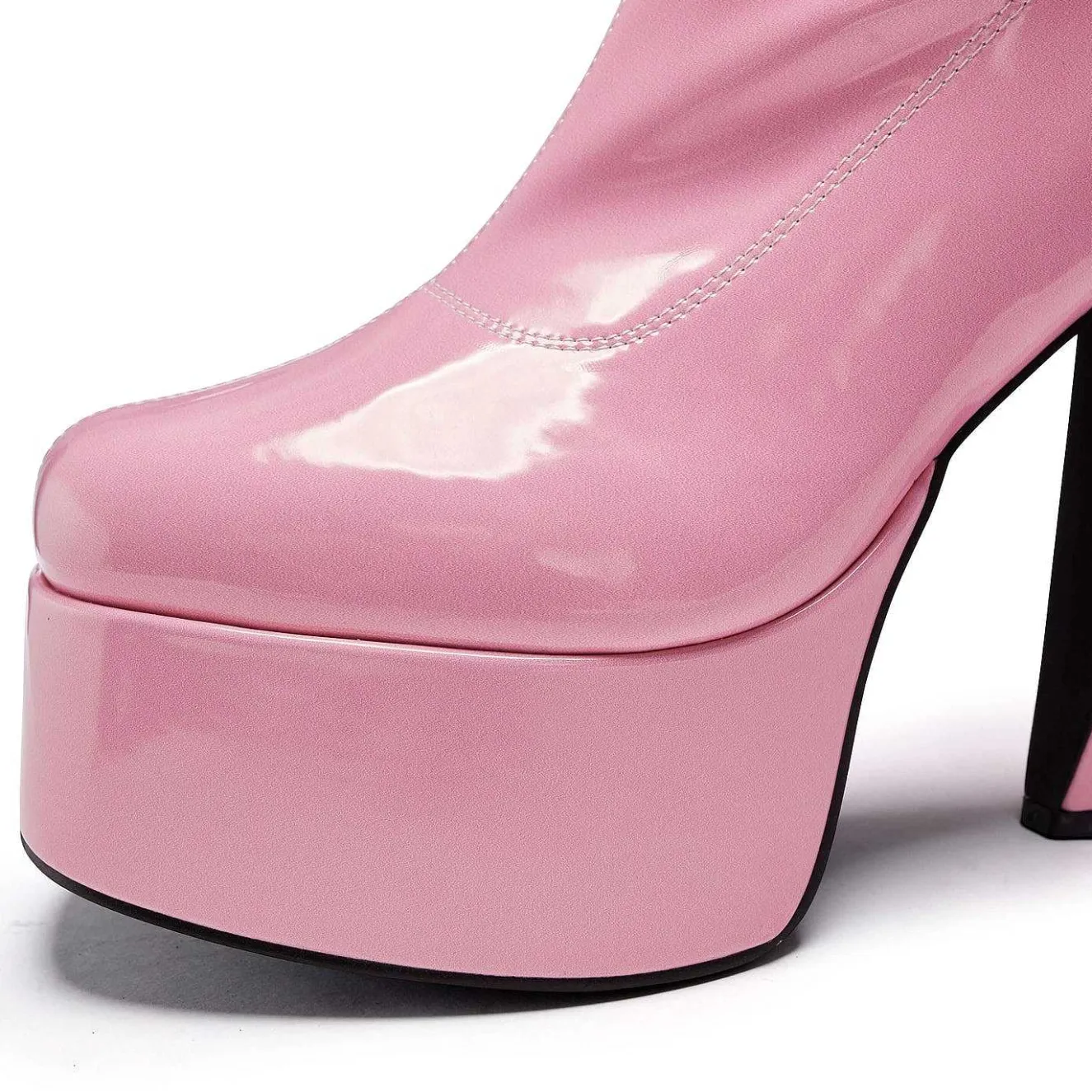 Raspberry Ripple Heeled Long Boots<KOI footwear Best