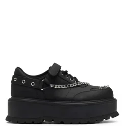 Retrograde Rebel Black Platform Shoes<KOI footwear Online