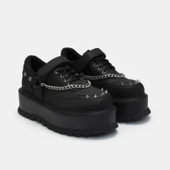 Retrograde Rebel Black Platform Shoes<KOI footwear Online