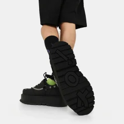Retrograde Rebel Men'S Black Platform Shoes<KOI footwear Discount