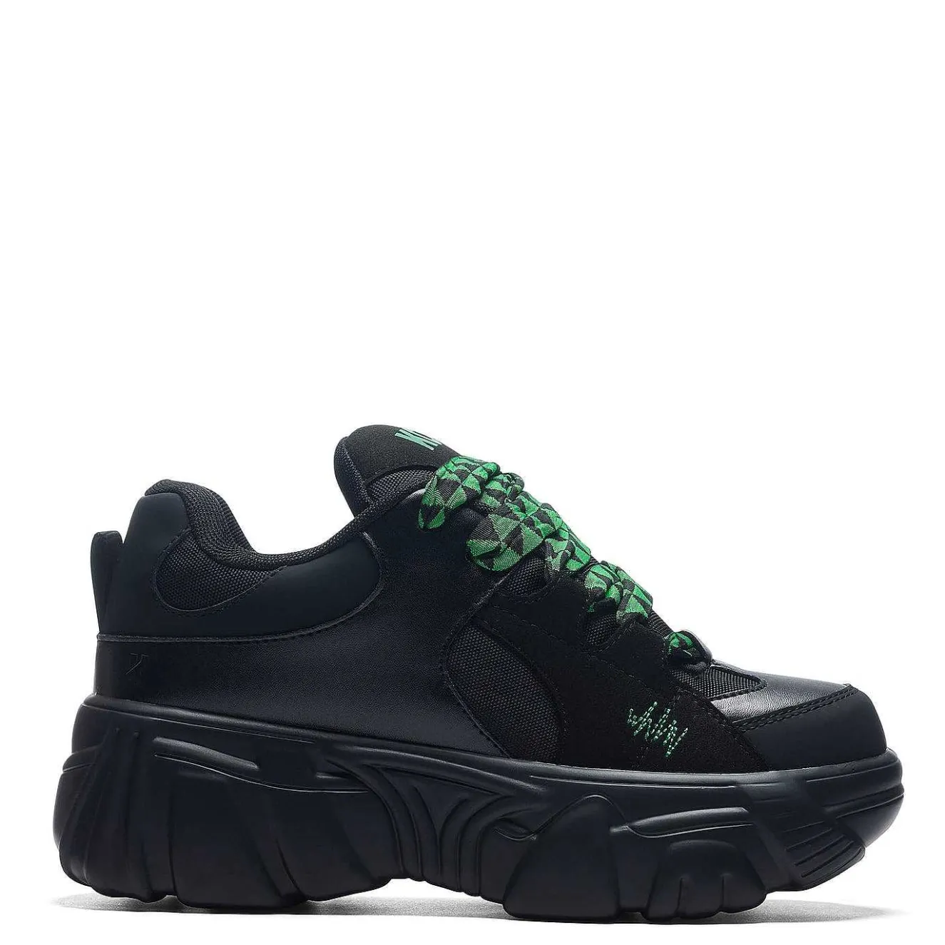 Ricta Flip Men'S Chunky Trainers - Green Lace<KOI footwear Outlet