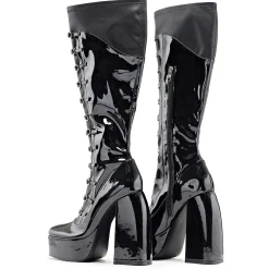 Ritual State Patent Long Boots - Black |<KOI footwear Hot