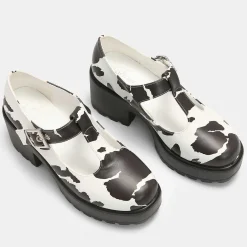 Sai Cow Print Mary Jane Shoes 'Nettie Edition'<KOI footwear