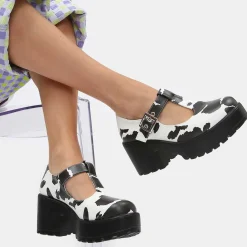 Sai Cow Print Mary Jane Shoes 'Nettie Edition'<KOI footwear
