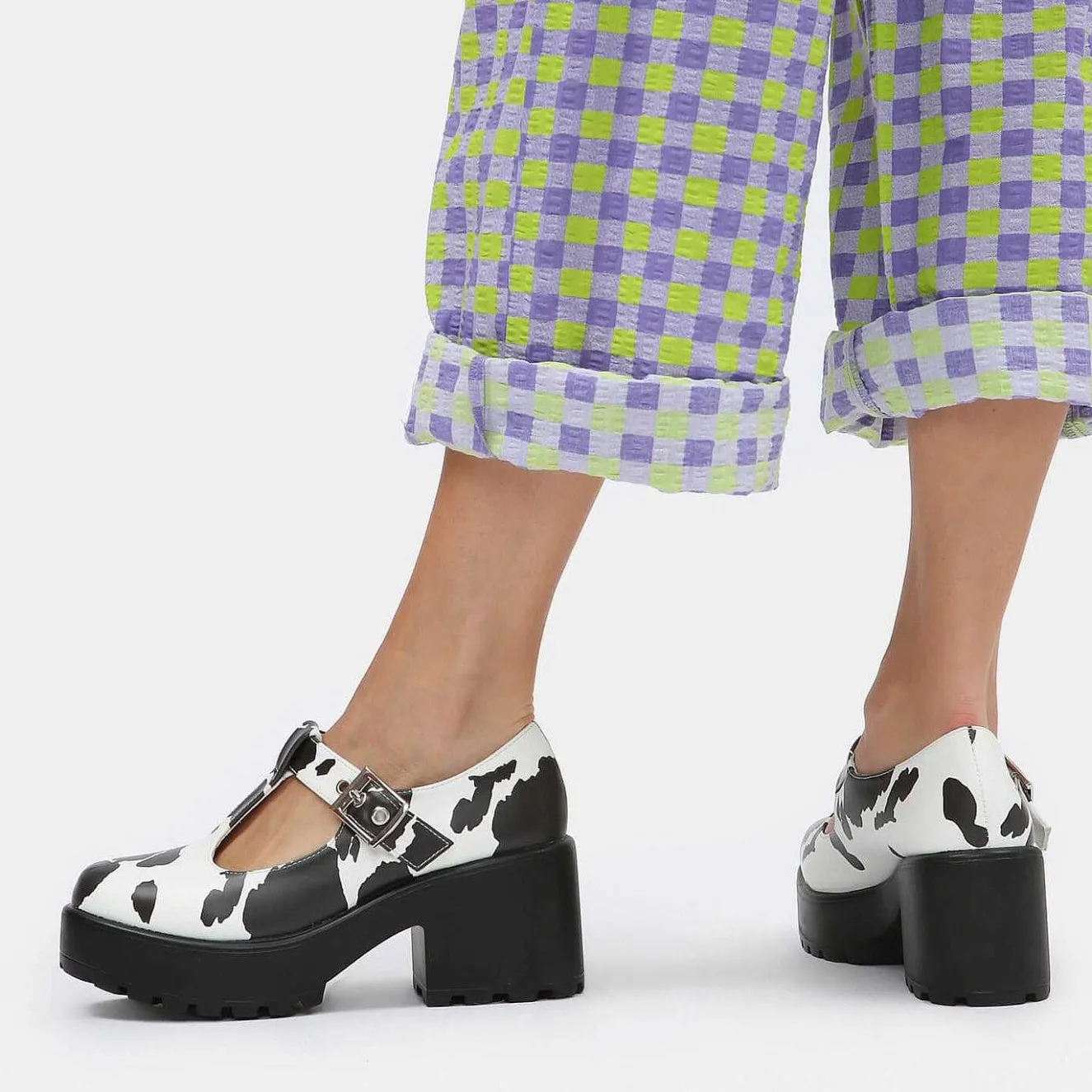 Sai Cow Print Mary Jane Shoes 'Nettie Edition'<KOI footwear