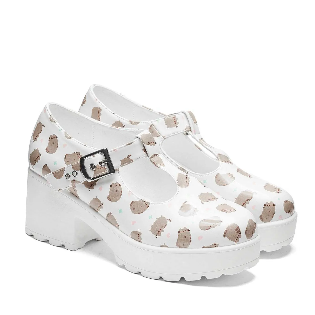 Sai White Mary Janes 'Pusheen Edition'<KOI footwear Best