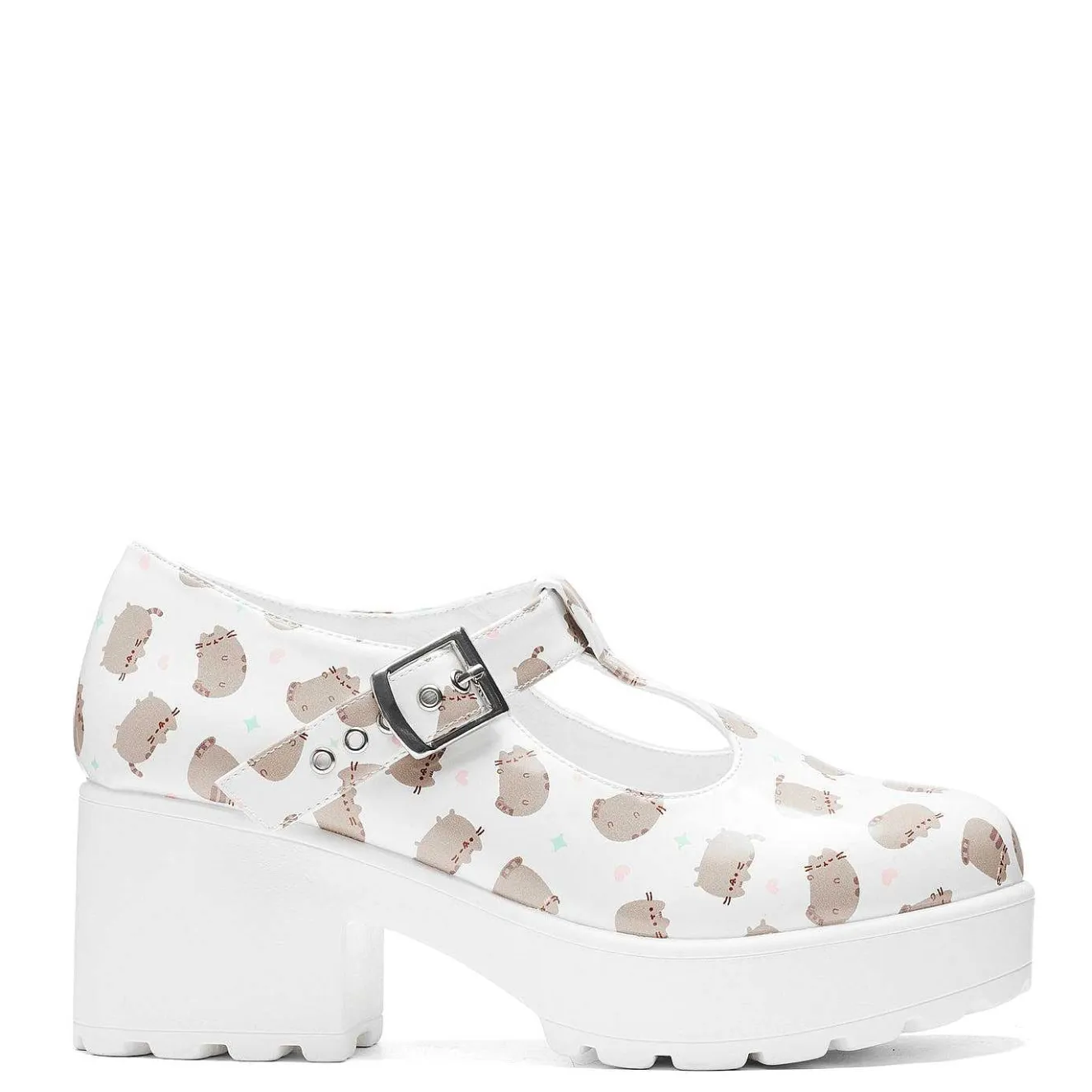 Sai White Mary Janes 'Pusheen Edition'<KOI footwear Best