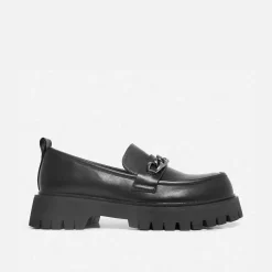 Shenron Men'S Chain Black Loafers<KOI footwear Discount