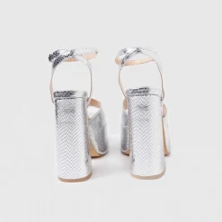 Shonen Silver Lizard Platform Heels<KOI footwear Online