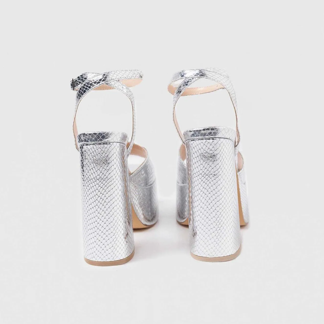 Shonen Silver Lizard Platform Heels<KOI footwear Online