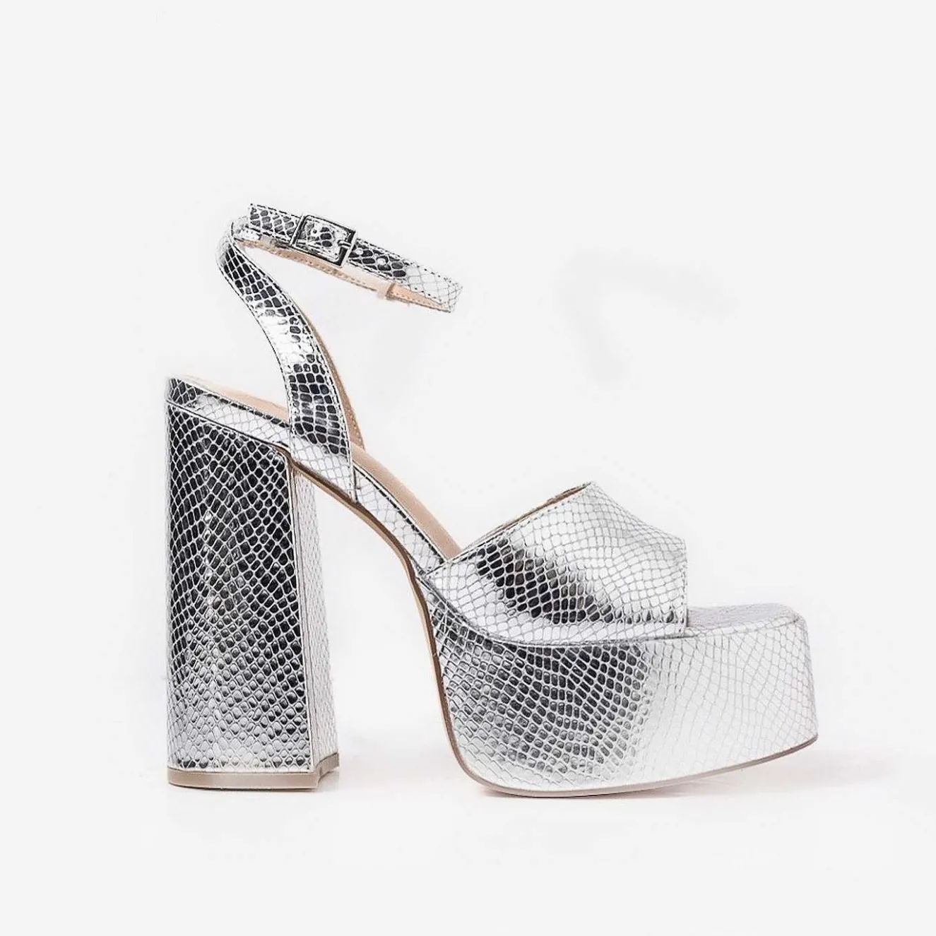 Shonen Silver Lizard Platform Heels<KOI footwear Online