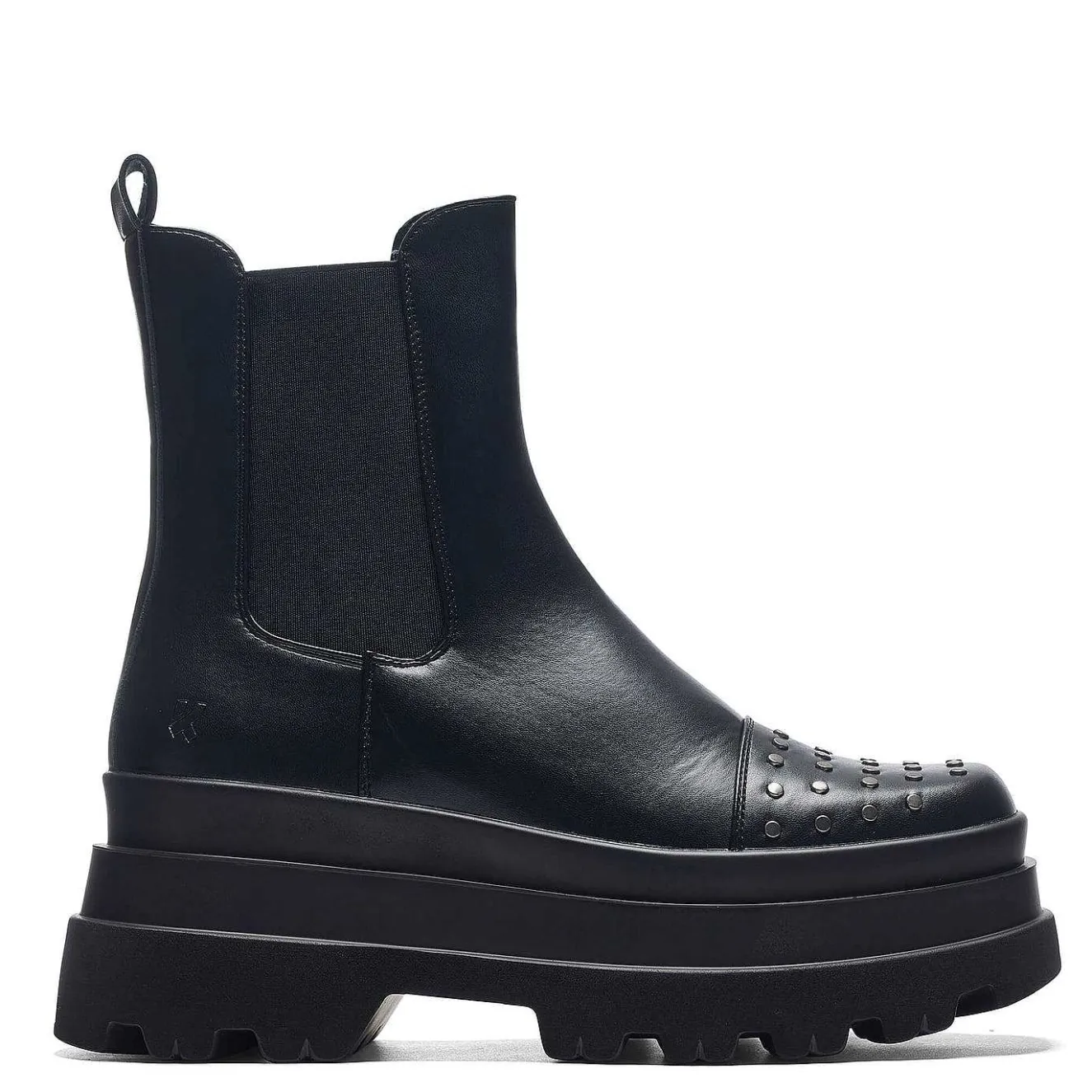 Silence Studded Trident Chelsea Boots - Black |<KOI footwear Hot