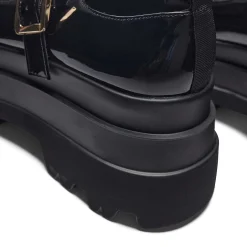 Silent Amity Trident Patent Platform Mary Jane Shoes<KOI footwear Best