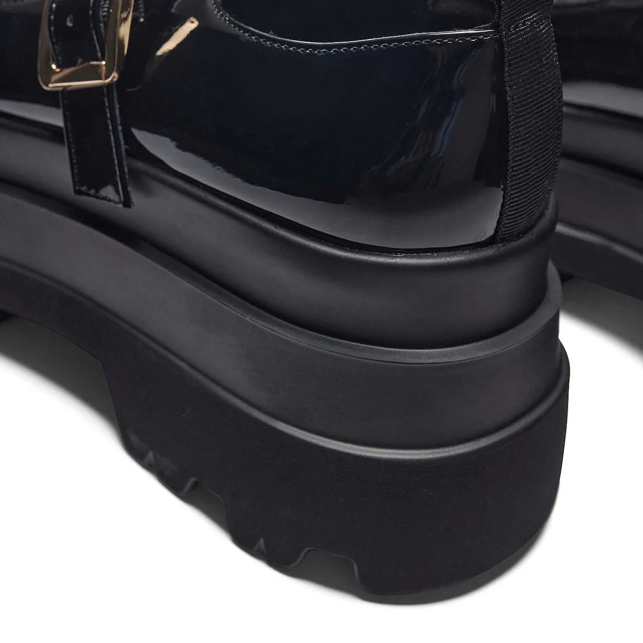 Silent Amity Trident Patent Platform Mary Jane Shoes<KOI footwear Best