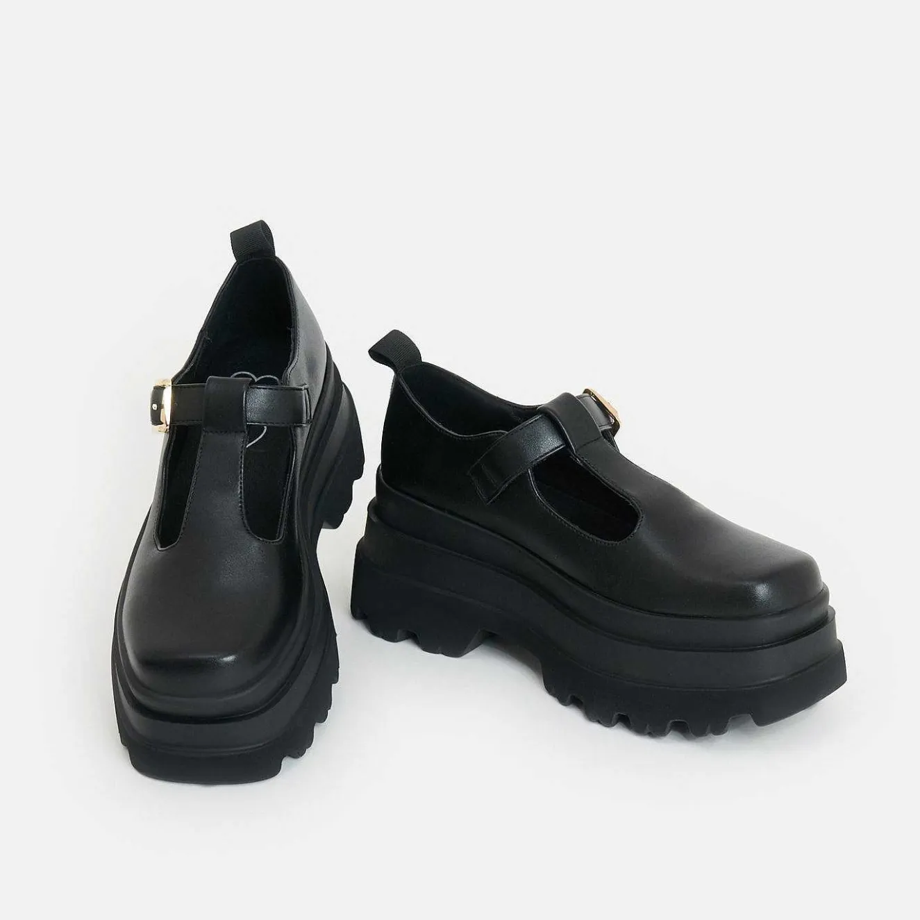 Silent Amity Trident Platform Mary Jane Shoes<KOI footwear