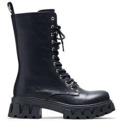Siren Men'S Tall Lace Up Boots - Black<KOI footwear