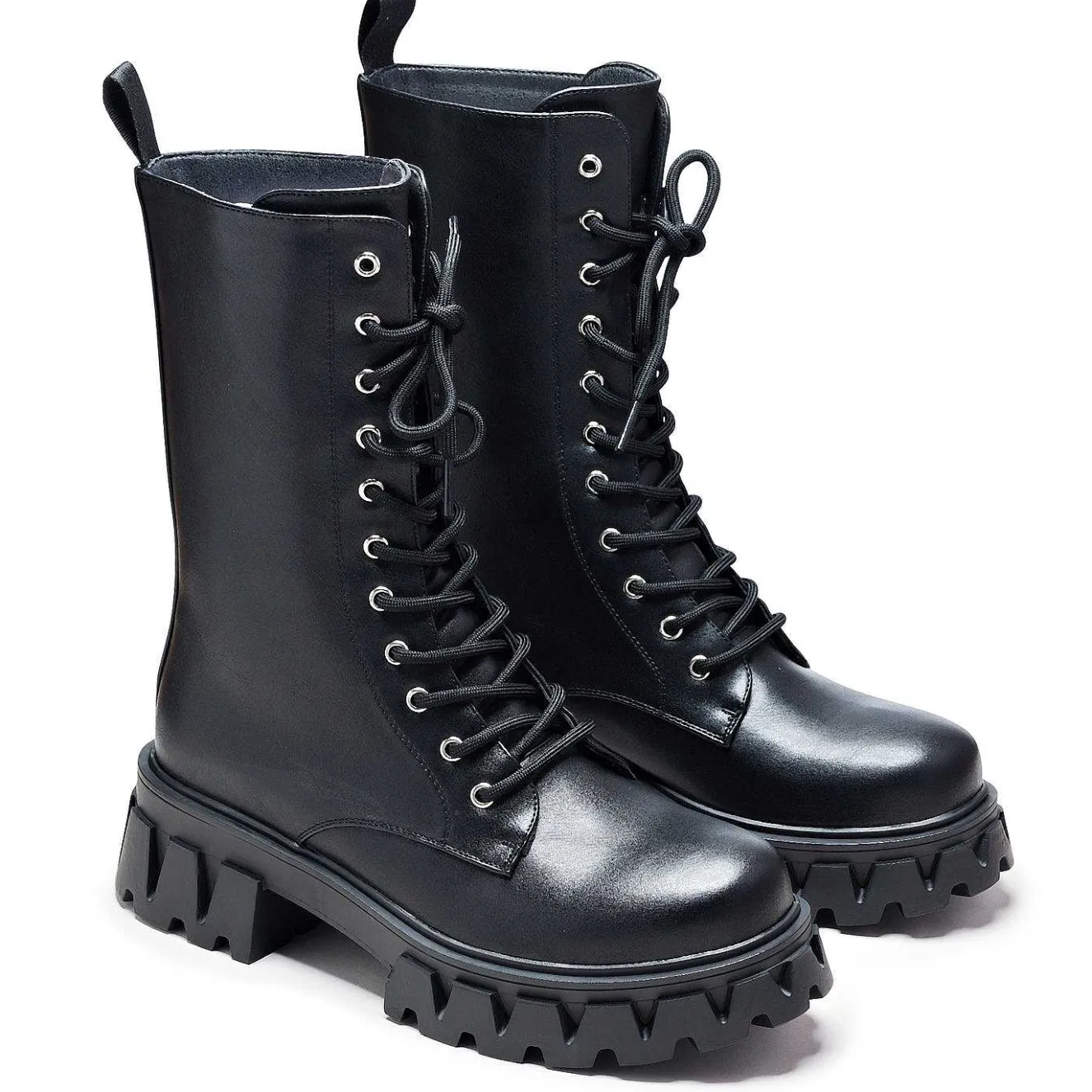 Siren Men'S Tall Lace Up Boots - Black<KOI footwear