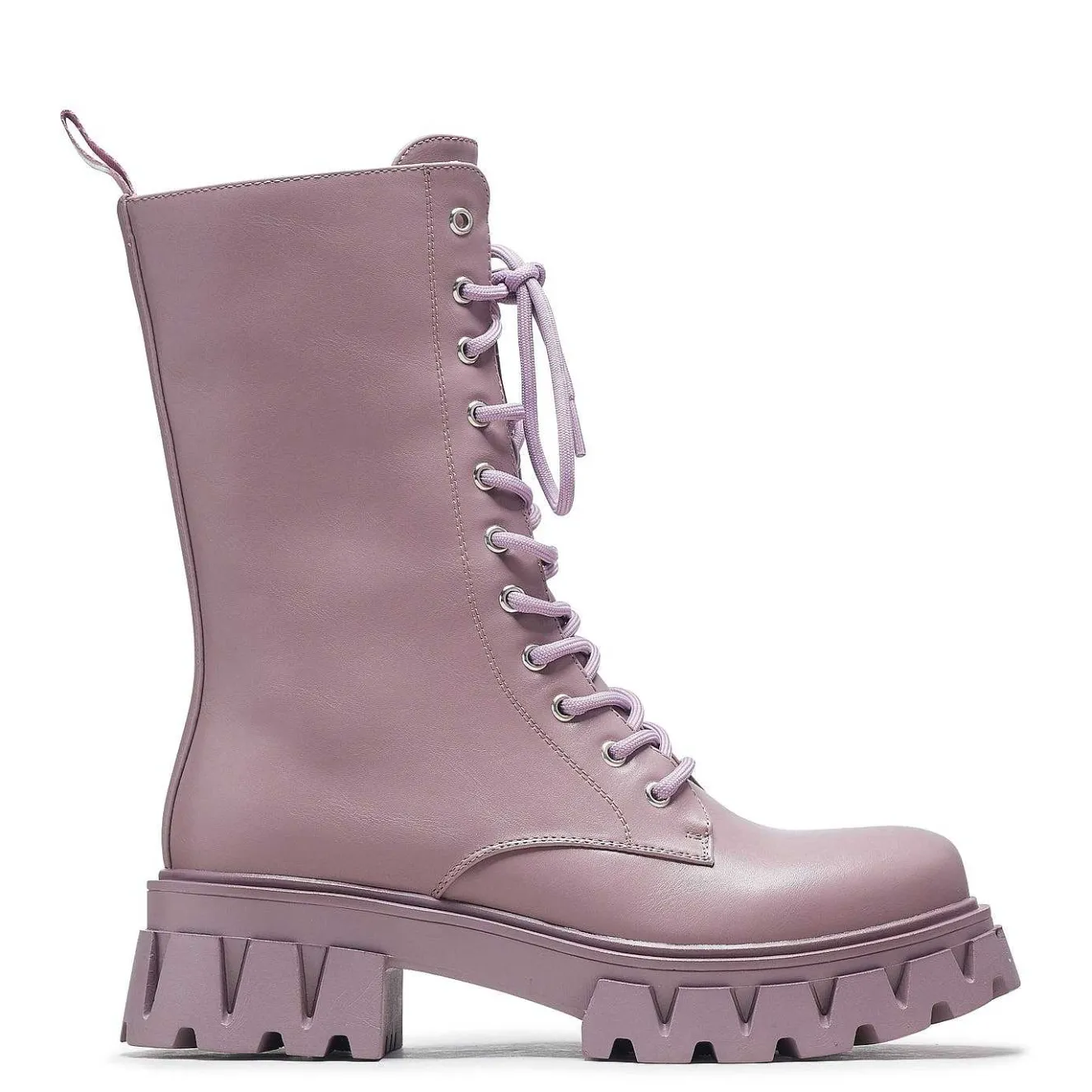 Siren Tall Lace Up Boots - Berry<KOI footwear Hot