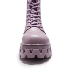 Siren Tall Lace Up Boots - Berry<KOI footwear Hot