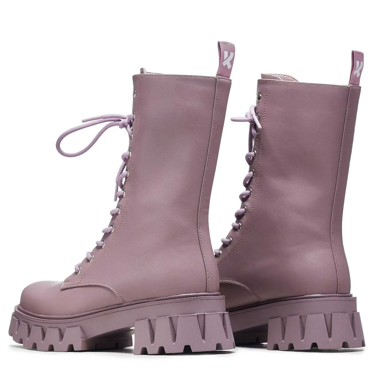 Siren Tall Lace Up Boots - Berry<KOI footwear Hot