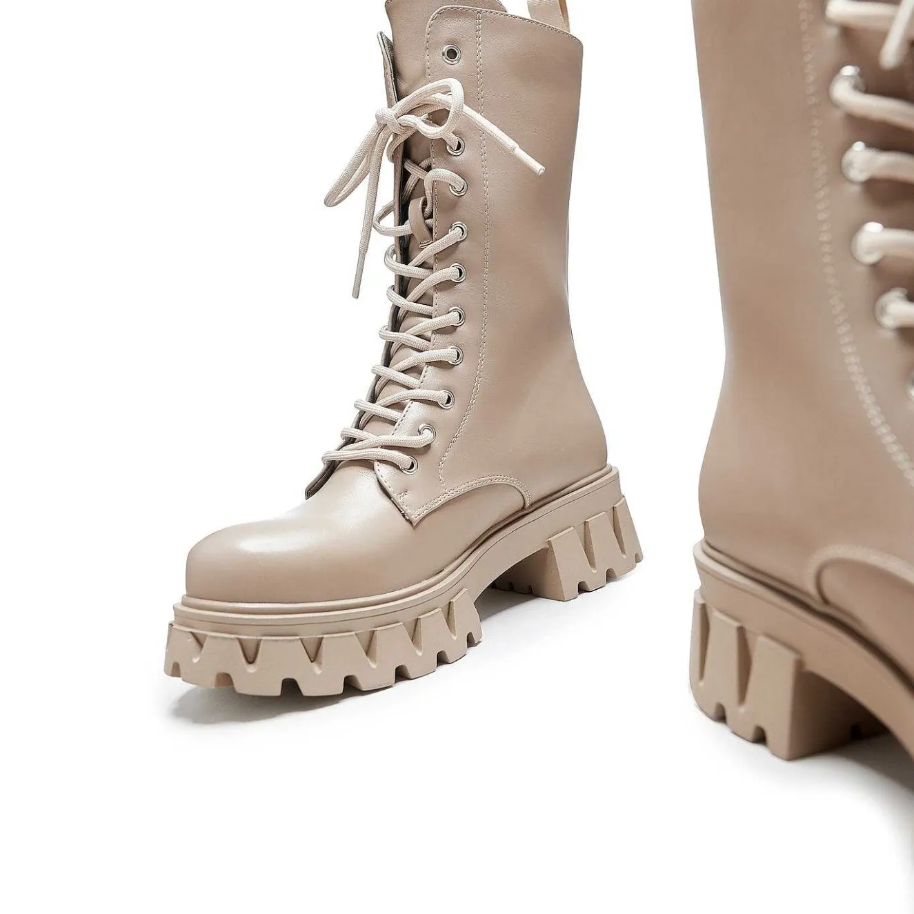 Siren Tall Lace Up Boots - Dust<KOI footwear Online