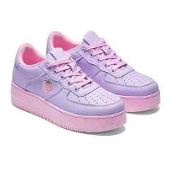 Sweet Strawberry Platform Trainers Purple<KOI footwear Sale